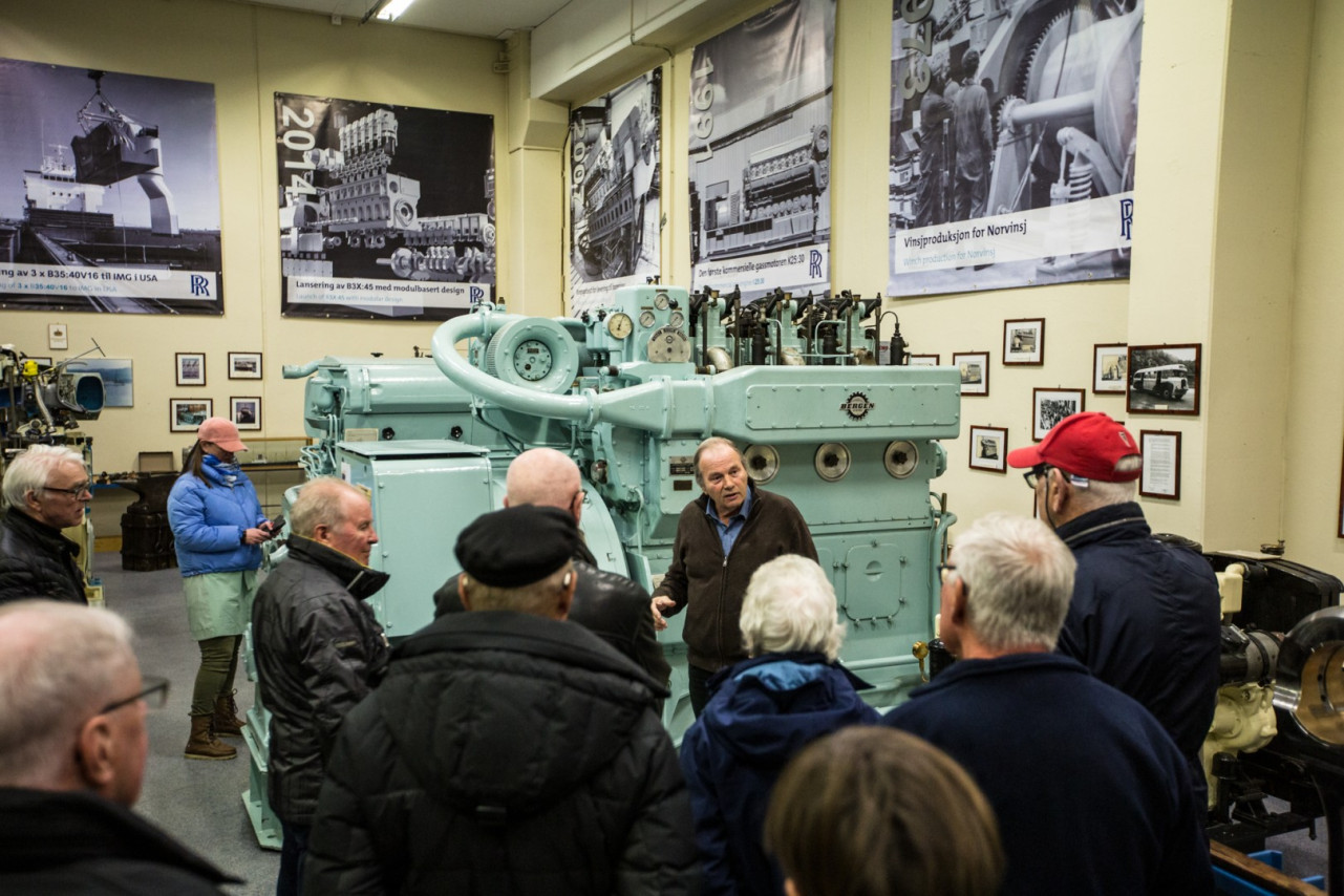 Bedriftsbesøk til Motormuseet, Bergen Engines